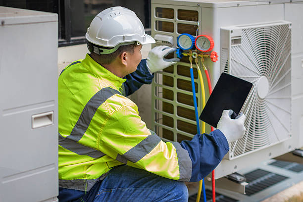 Professional Air Duct Cleaning technician working in De Ruyter, NY